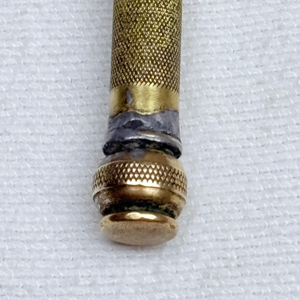 Vintage Gillette Safety Razor Open Comb Brass Ball End Double Sided Made in USA